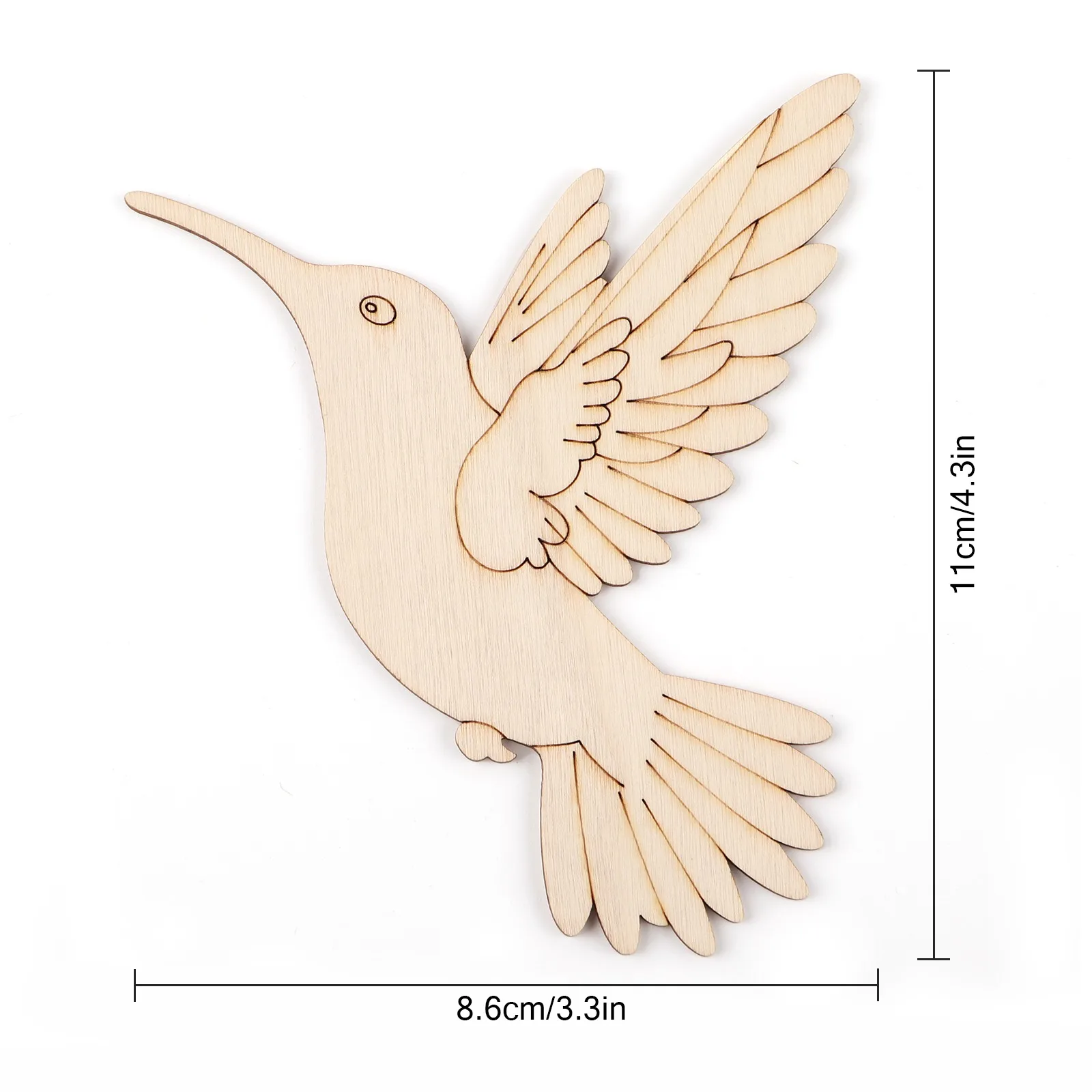 10pcs Unfinished Wood Animal B - Home Decor Diy ulasan dan harga
