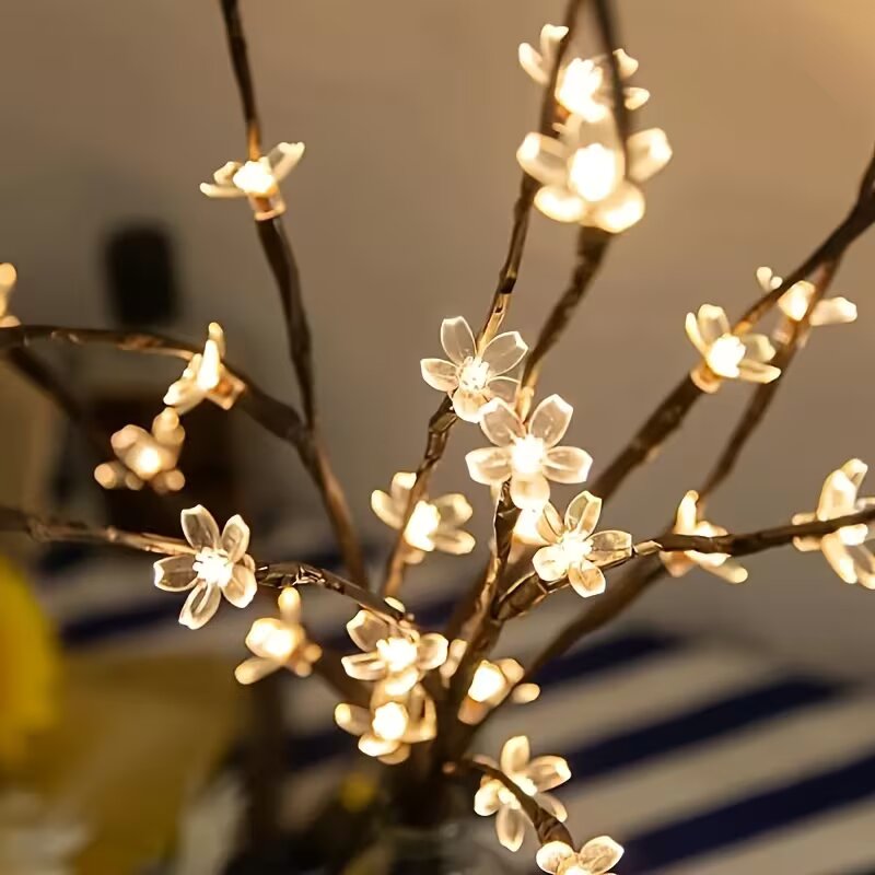 1/2PC 20LED Cherry Blossom Tre - Home Decor Vase ulasan dan harga
