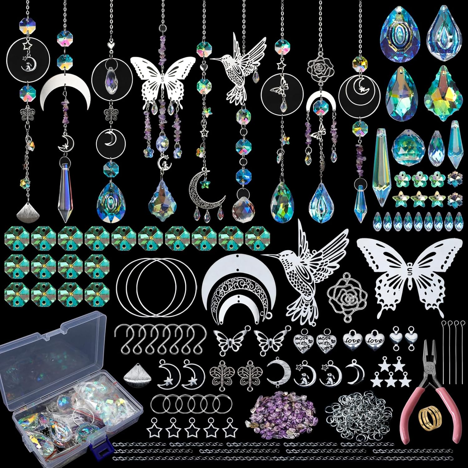 DIY 400pcs SunCatchers Making  - Crystal Sun Catcher ulasan dan harga