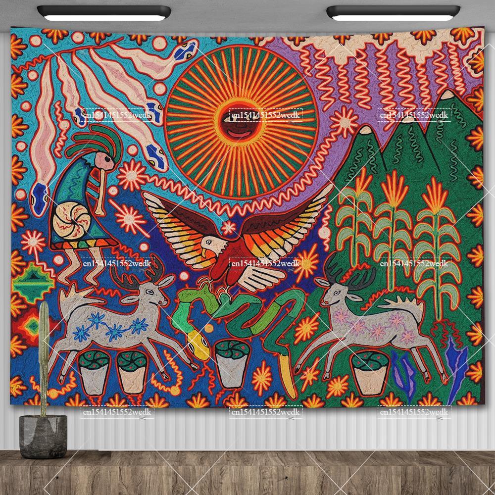 Mexico Mexican Mayan Tribal Ar - Aesthetic Tapestry ulasan dan harga