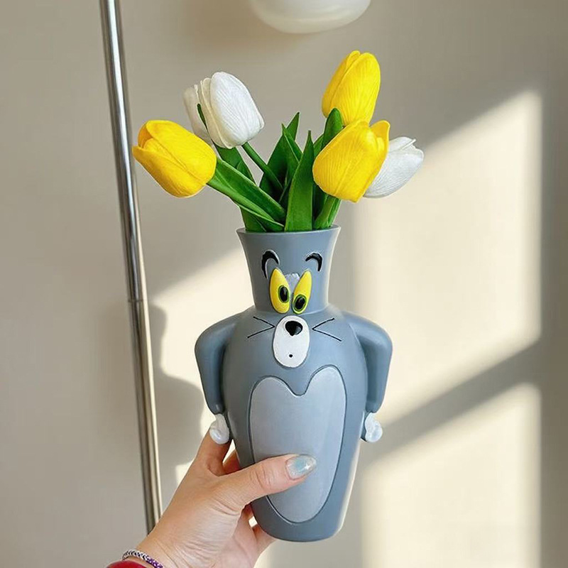 Cartoon Tom New and Jerry New  - Home Decor Vase ulasan dan harga