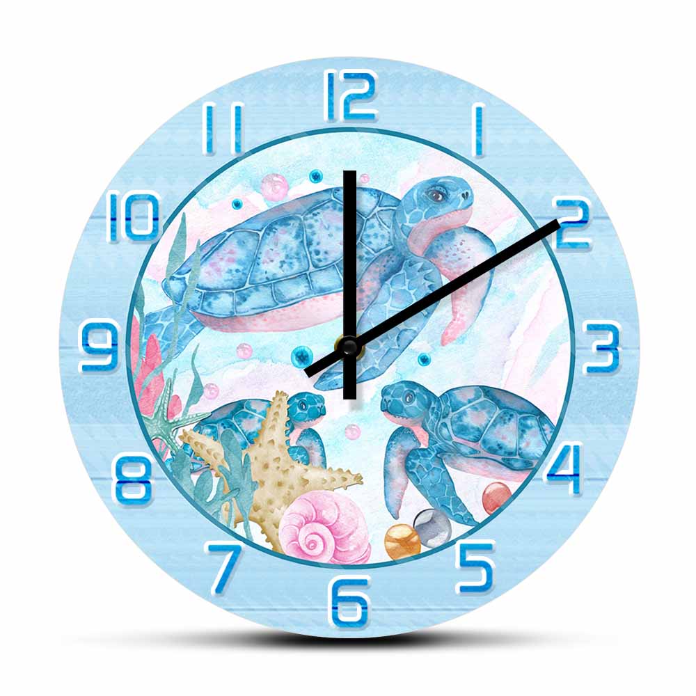 Watercolor Painting Sea Turtle - Home Decor Under 300 ulasan dan harga