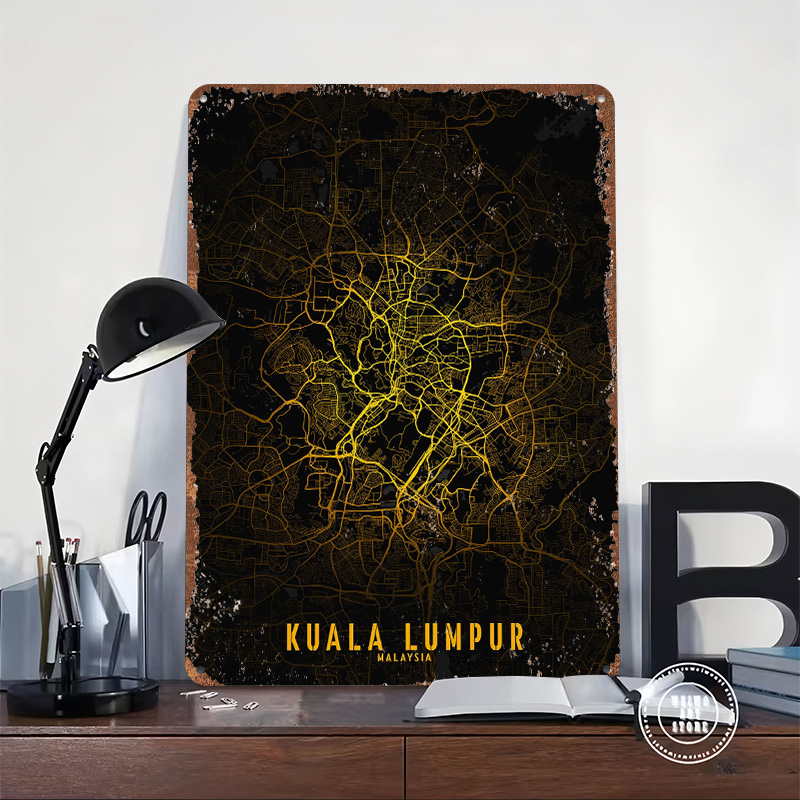 Kuala Lumpur Golden City Map P - Home Decor Kuala Lumpur ulasan dan harga