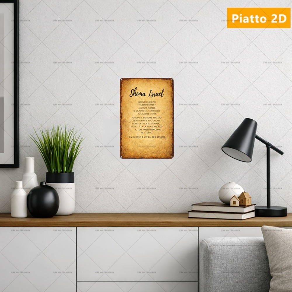 CIFBUY  Hebrew Scripture Alumi - Home Decor You ulasan dan harga