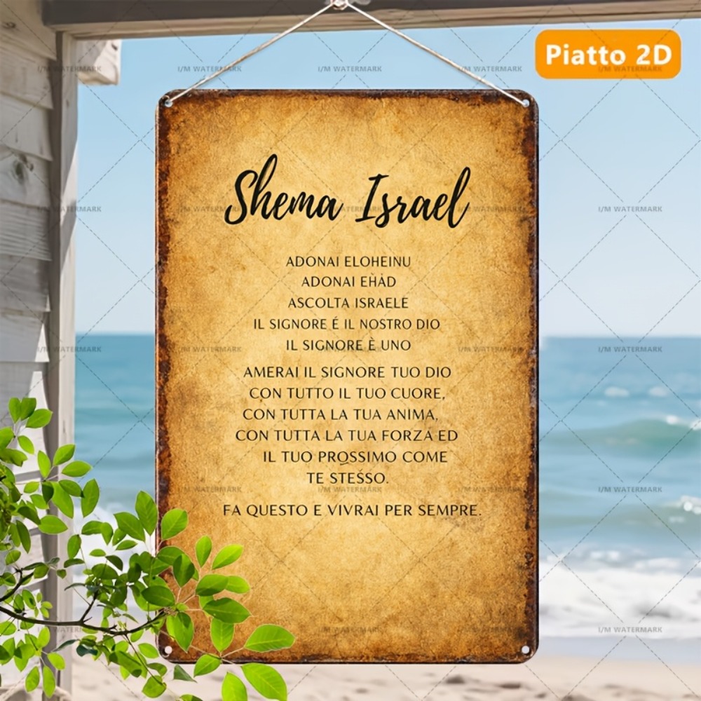 CIFBUY  Hebrew Scripture Alumi - Home Decor You ulasan dan harga