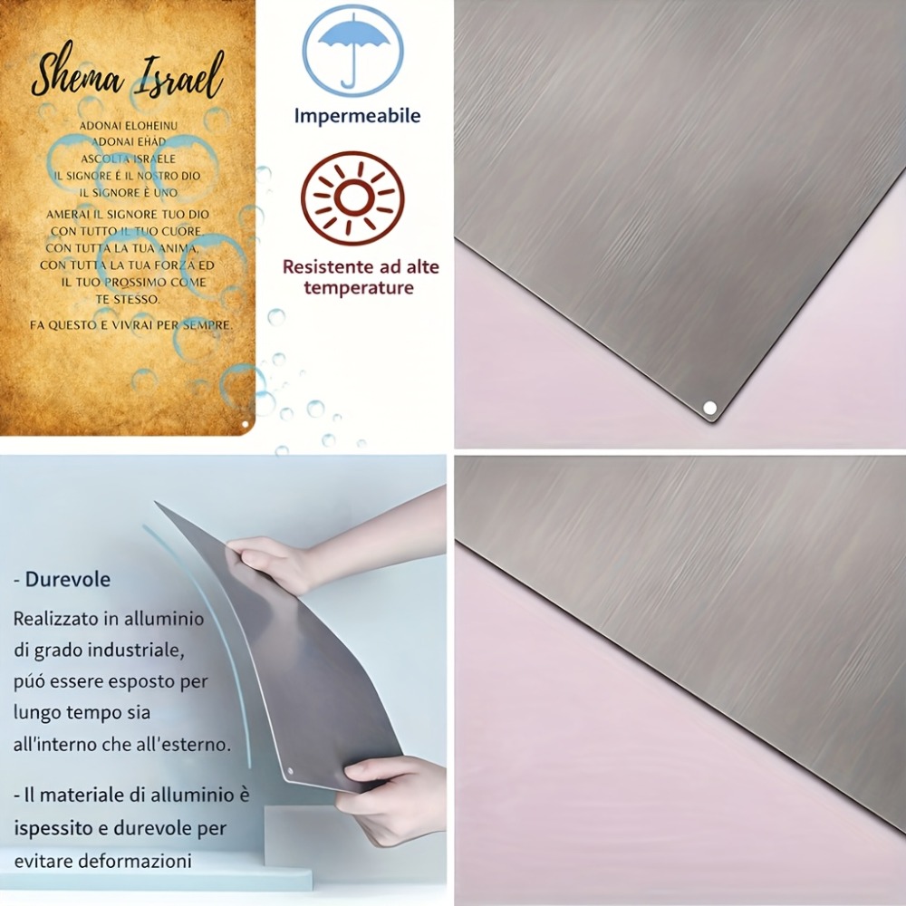 CIFBUY  Hebrew Scripture Alumi - Home Decor You ulasan dan harga