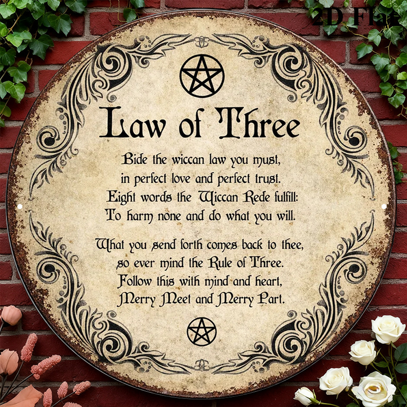 CIFBUY Vintage Wicca Triple Go - Home Decor You ulasan dan harga