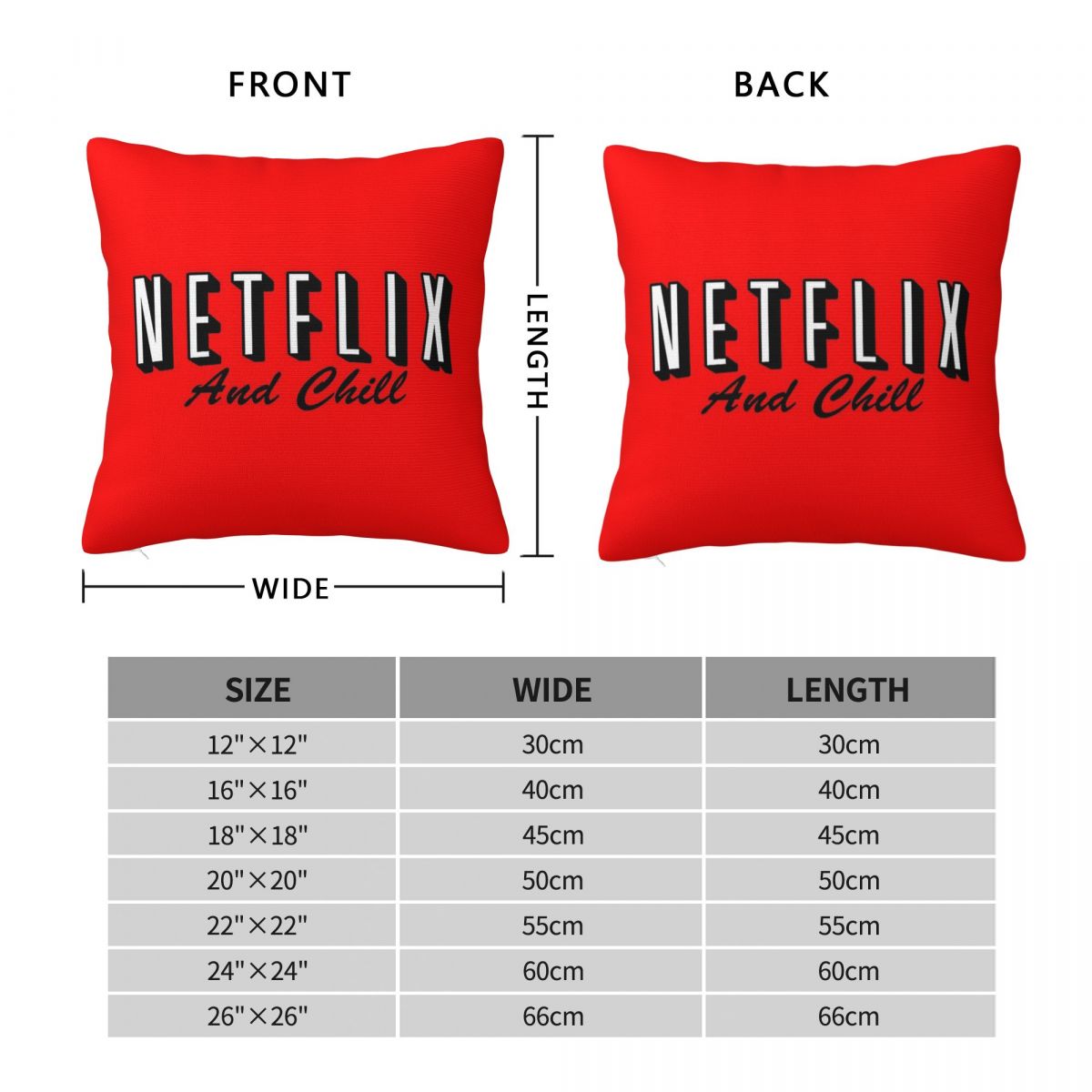 Netflix And Chill Red Square P - Home Decor Netflix ulasan dan harga
