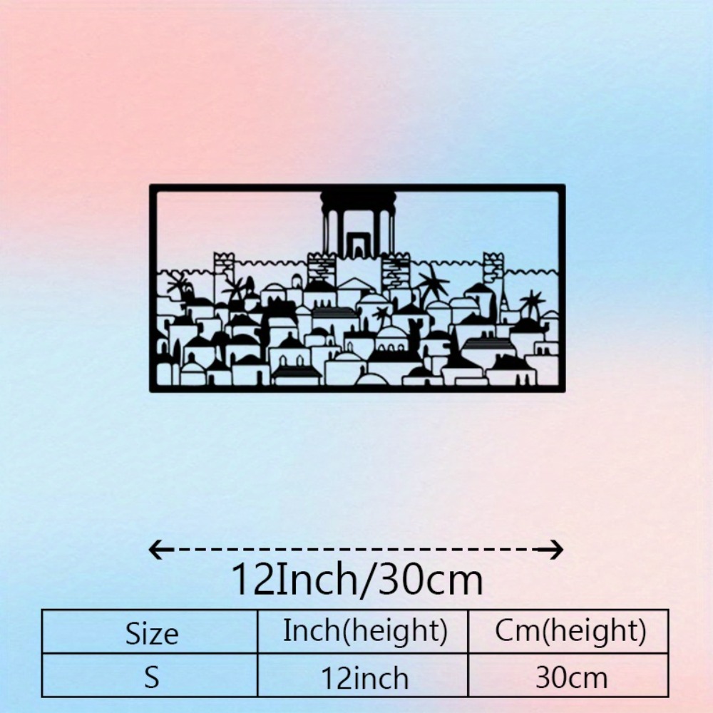 CIFBUY Metal Wall Art Jerusale - Home Decor You ulasan dan harga