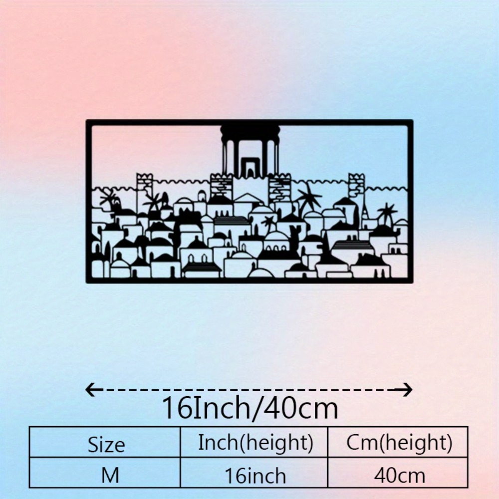 CIFBUY Metal Wall Art Jerusale - Home Decor You ulasan dan harga