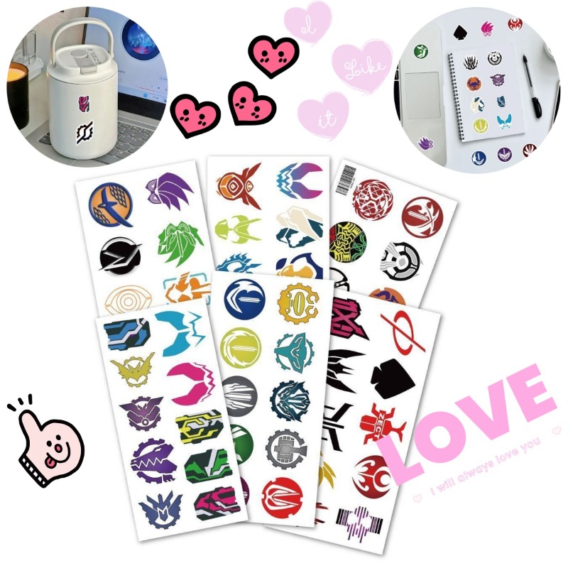 60 Sheets Kamen Rider Logo Sti - Home Decor Tv ulasan dan harga