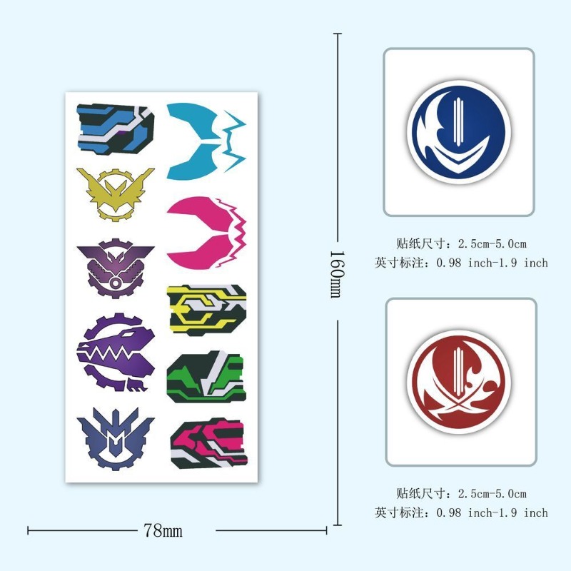 60 Sheets Kamen Rider Logo Sti - Home Decor Tv ulasan dan harga