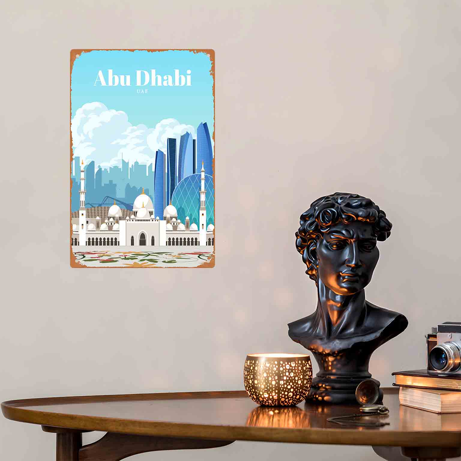 2D FLAT 1pc Abu Dhabi UAE Skyl - Home Decor Uae ulasan dan harga